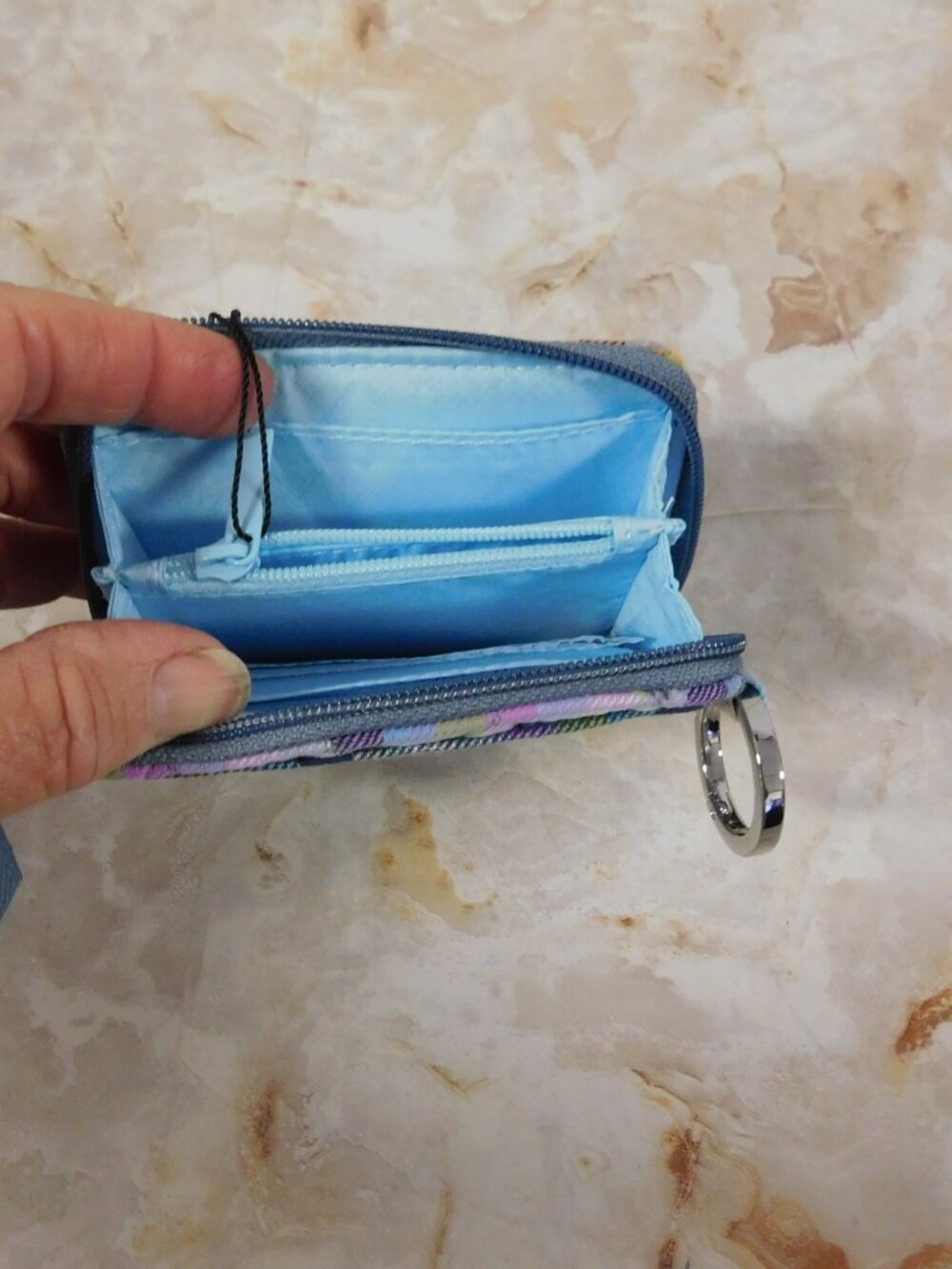 Vera Bradley Zip Around Wallet & Petite Zip Around Wallet NEW RFID Gingham Plaid - Picture 5 of 11